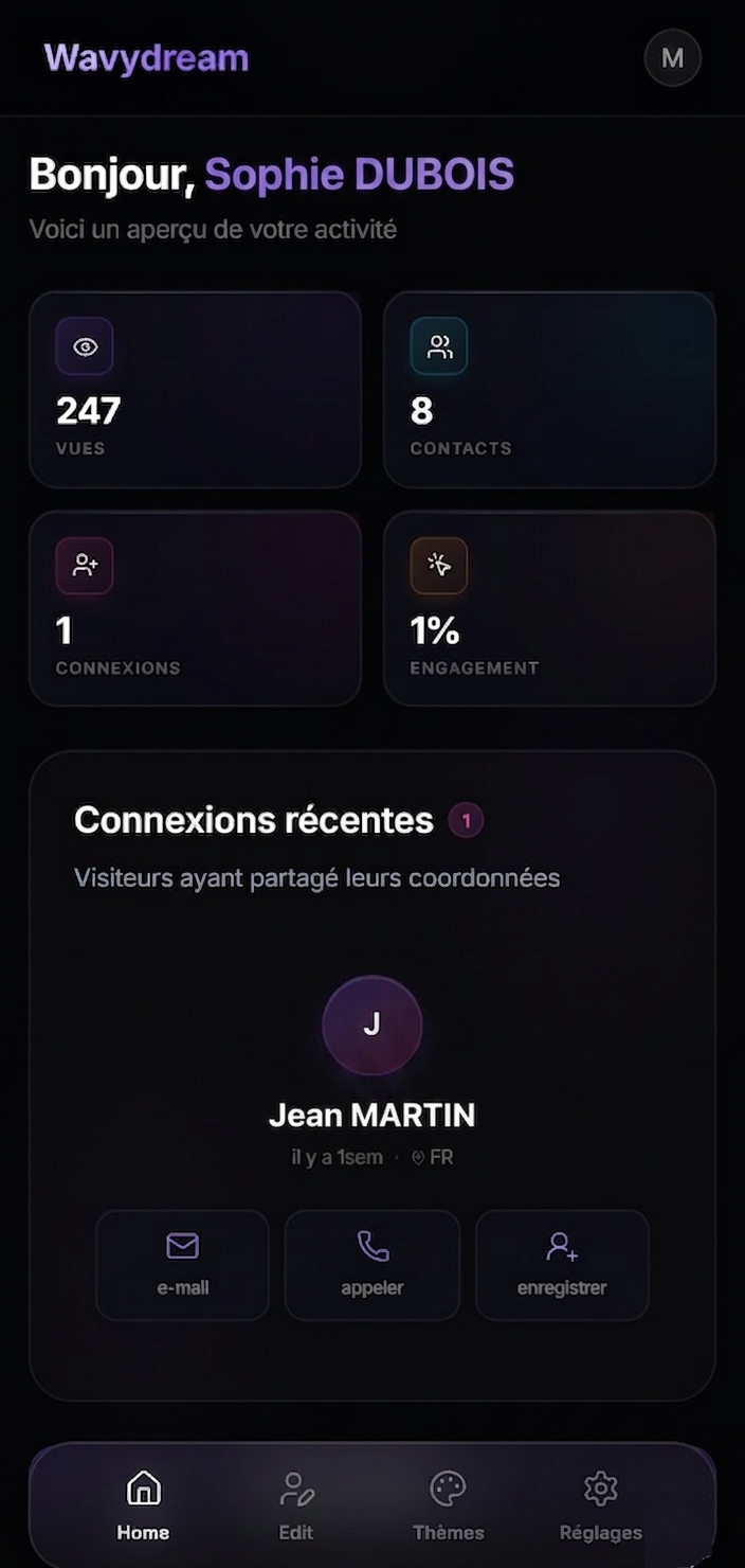 Dashboard mobile